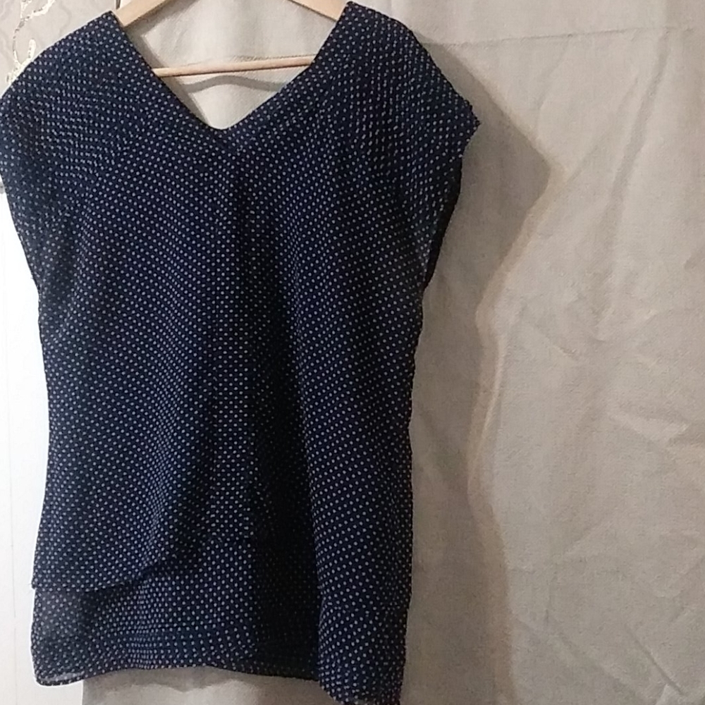 Navy blue blouse